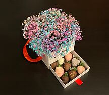 Шкатулка с гипсофилой S