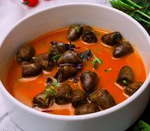 Куриные сердечки в соусе Кимчи