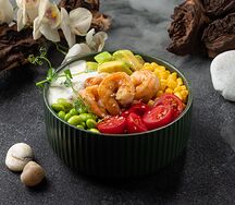 Боул с креветками