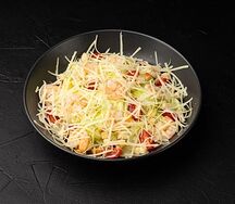 Салат Цезарь с креветками