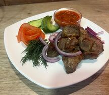 Шашлык из свинины с аджикой
