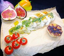 Куриная грудка су-вид с овощным салатом