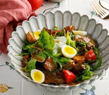Тёплый салат с куриной печенью