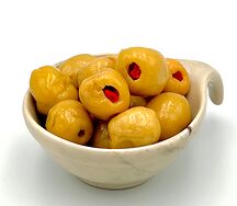 Оливки с перцем