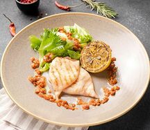 Командорский кальмар на гриле