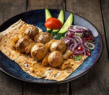 Картофель бейби на углях