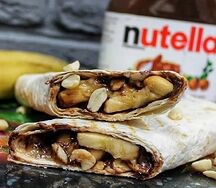 Нутелла с бананом в лаваше