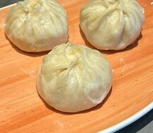 Бууза со свининой и говядиной порция (3шт)