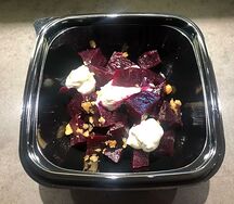 Свекольный салат со сливочным муссом