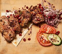 Шашлык из телятины на углях