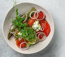 Салат с печеными овощами