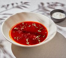 Борщ со сметаной