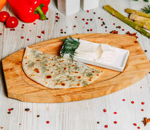 Кутаб с начинкой из зелени