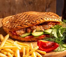 Шаурма в пите Курица на мангале