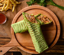 Шаурма в чесночном лаваше