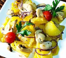 Картофель с грибами
