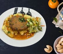 Котлет по домашнему с пюре