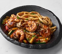 Wok удон острый терияки с креветками