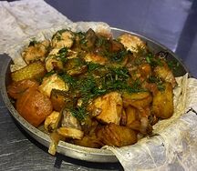 Овощное жаркое из курицы