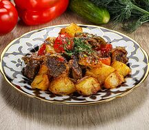 Овощное жаркое с бараниной