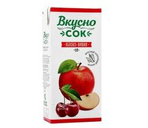 Вкусно сок Вишня-яблоко