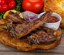 Шашлык из бараньей корейки