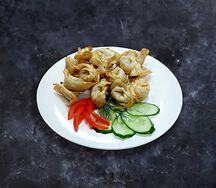 Пельмени жареные