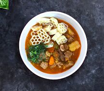 Домашний суп с макаронами 