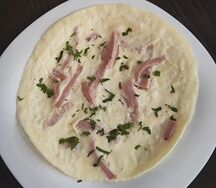 Омлет с ветчиной и зеленью