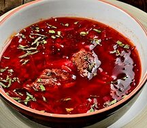 Борщ со сметаной