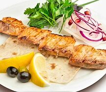 Шашлык из сёмги