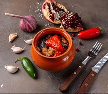 Чанахи из баранины с овощами