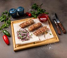 Люля-кебаб из свинины и говядины