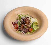 Салат с куриной печенью
