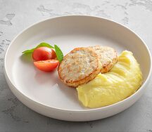 Куриные котлетки с пюре