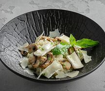 Ризотто с лесными грибами и камамбером