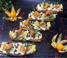 Эклеры Креветка с ананасом 5 шт