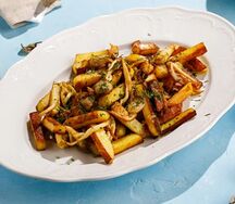 Жареный картофель с грибами