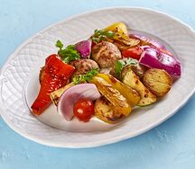 Котлеты из индейки с овощами