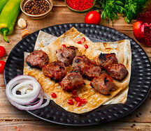 Шашлык из бараньих внутренностей