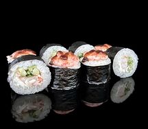 Запечённый с креветкой