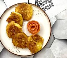 Драники с семгой