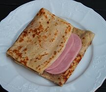 Блины с ветчиной