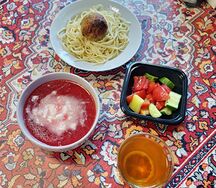 Ланч с борщом