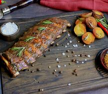 Ребро в медово-горчичном соусе