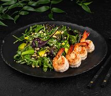 Салат с креветками