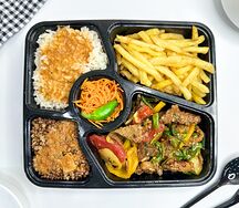 Мясо по китайски с гарниром