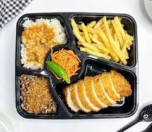 Киевская котлета с гарниром
