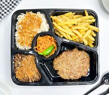 Котлеты паровые с гарниром