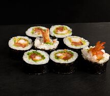 Ролл Цезарь с креветкой